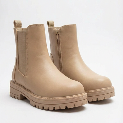 Bottines Chelsea Beige – Importées d’Espagne